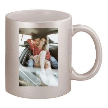 Jessica Lowndes 11oz Metallic Silver Mug