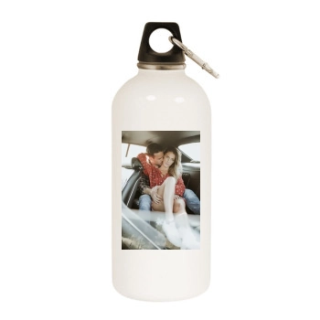 Jessica Lowndes White Water Bottle With Carabiner