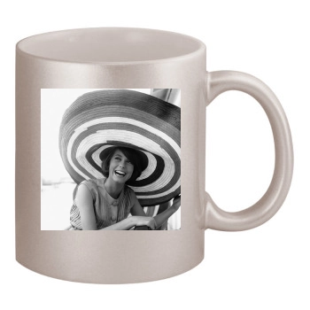 Catherine Deneuve 11oz Metallic Silver Mug