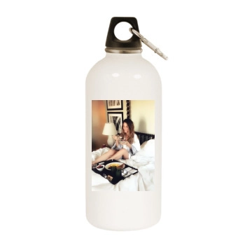 Jessica Lowndes White Water Bottle With Carabiner