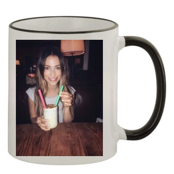 Jessica Lowndes 11oz Colored Rim & Handle Mug