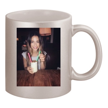 Jessica Lowndes 11oz Metallic Silver Mug