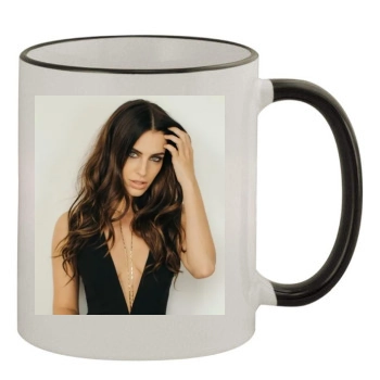 Jessica Lowndes 11oz Colored Rim & Handle Mug