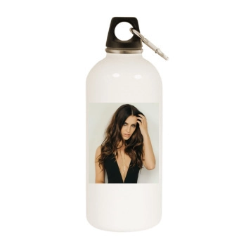 Jessica Lowndes White Water Bottle With Carabiner