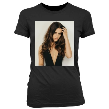 Jessica Lowndes Women's Junior Cut Crewneck T-Shirt