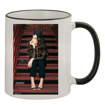 Jessica Lowndes 11oz Colored Rim & Handle Mug