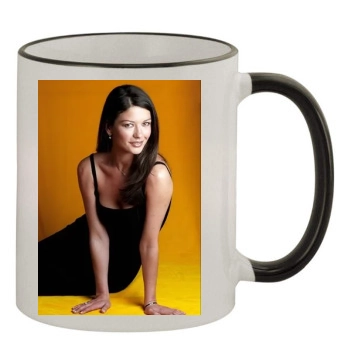 Catherine Zeta-Jones 11oz Colored Rim & Handle Mug