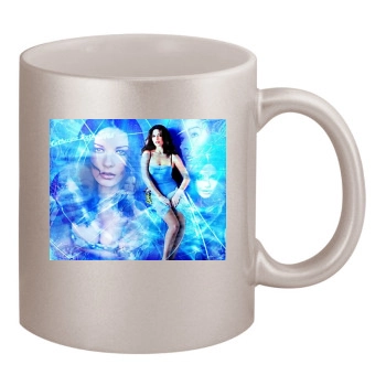 Catherine Zeta-Jones 11oz Metallic Silver Mug