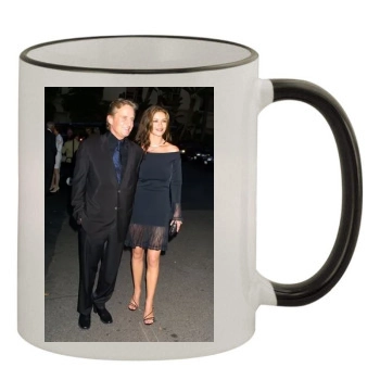 Catherine Zeta-Jones 11oz Colored Rim & Handle Mug