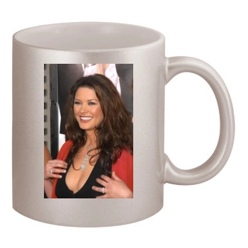 Catherine Zeta-Jones 11oz Metallic Silver Mug