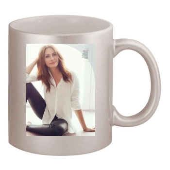 Julia Roberts 11oz Metallic Silver Mug