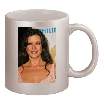 Catherine Zeta-Jones 11oz Metallic Silver Mug