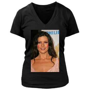 Catherine Zeta-Jones Women's Deep V-Neck TShirt