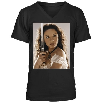 Catherine Zeta-Jones Men's V-Neck T-Shirt