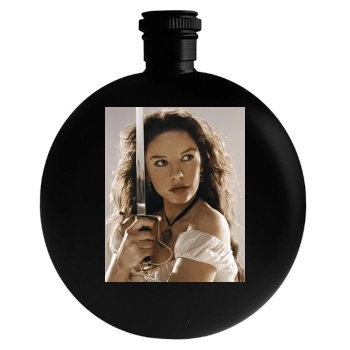 Catherine Zeta-Jones Round Flask