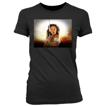 Catherine Zeta-Jones Women's Junior Cut Crewneck T-Shirt