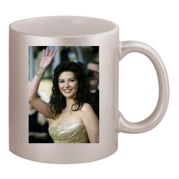 Catherine Zeta-Jones 11oz Metallic Silver Mug