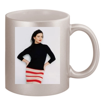 Catherine Zeta-Jones 11oz Metallic Silver Mug