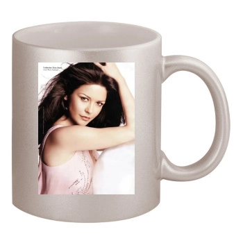 Catherine Zeta-Jones 11oz Metallic Silver Mug