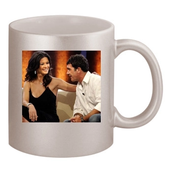 Catherine Zeta-Jones 11oz Metallic Silver Mug