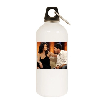 Catherine Zeta-Jones White Water Bottle With Carabiner