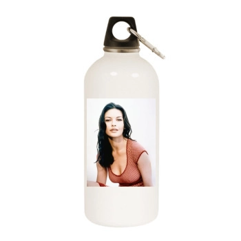 Catherine Zeta-Jones White Water Bottle With Carabiner