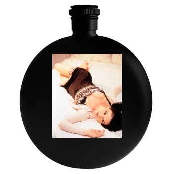 Catherine Zeta-Jones Round Flask