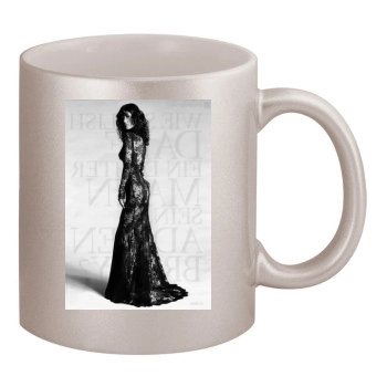 Catherine Zeta-Jones 11oz Metallic Silver Mug