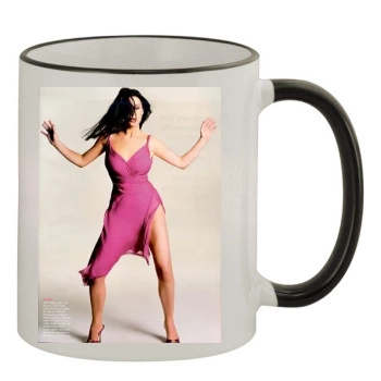 Catherine Zeta-Jones 11oz Colored Rim & Handle Mug