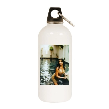 Catherine Zeta-Jones White Water Bottle With Carabiner