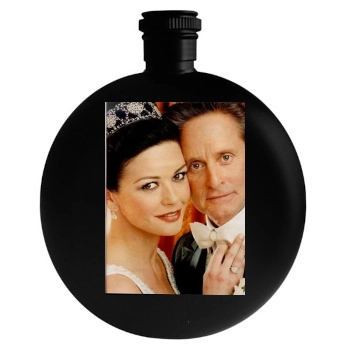 Catherine Zeta-Jones Round Flask