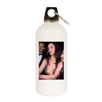 Catherine Zeta-Jones White Water Bottle With Carabiner