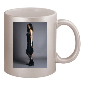 Eva Green 11oz Metallic Silver Mug