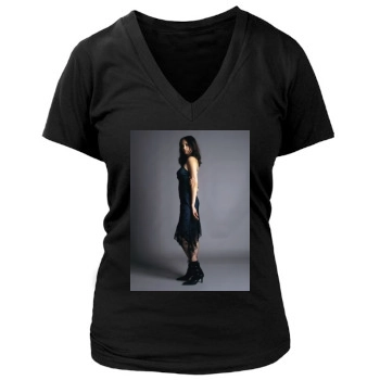 Eva Green Women's Deep V-Neck TShirt