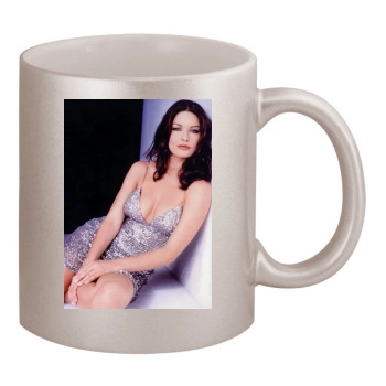 Catherine Zeta-Jones 11oz Metallic Silver Mug