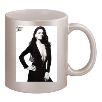 Catherine Zeta-Jones 11oz Metallic Silver Mug