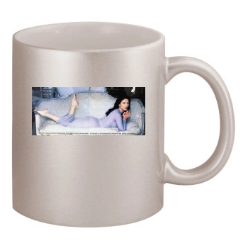 Catherine Zeta-Jones 11oz Metallic Silver Mug