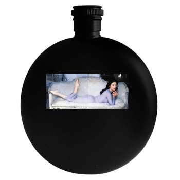 Catherine Zeta-Jones Round Flask