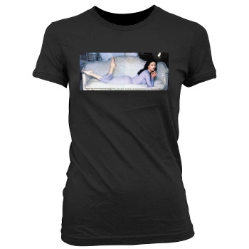 Catherine Zeta-Jones Women's Junior Cut Crewneck T-Shirt