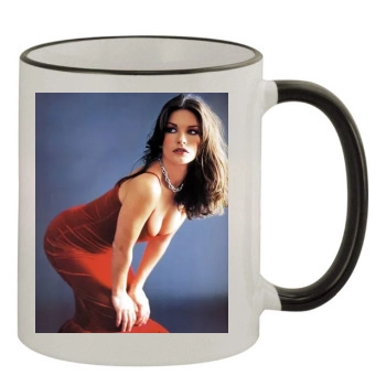 Catherine Zeta-Jones 11oz Colored Rim & Handle Mug