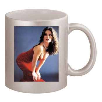 Catherine Zeta-Jones 11oz Metallic Silver Mug