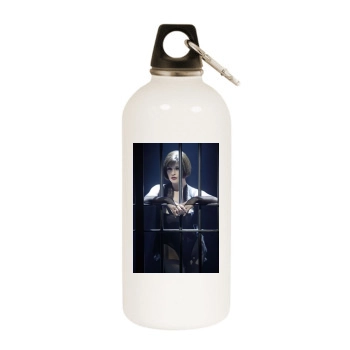 Catherine Zeta-Jones White Water Bottle With Carabiner