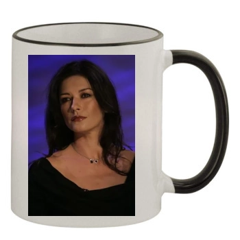 Catherine Zeta-Jones 11oz Colored Rim & Handle Mug