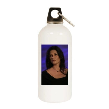 Catherine Zeta-Jones White Water Bottle With Carabiner