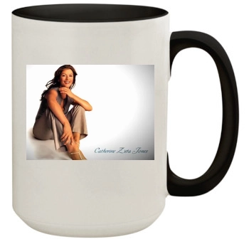 Catherine Zeta-Jones 15oz Colored Inner & Handle Mug