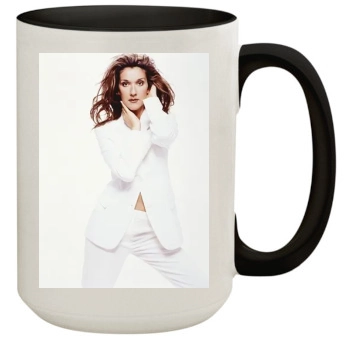 Celine Dion 15oz Colored Inner & Handle Mug