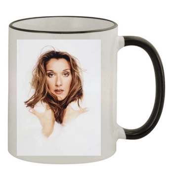 Celine Dion 11oz Colored Rim & Handle Mug