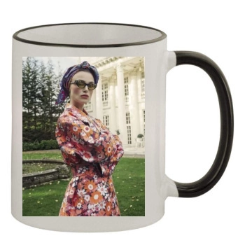 Keira Knightley 11oz Colored Rim & Handle Mug