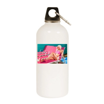 Kylie Jenner White Water Bottle With Carabiner