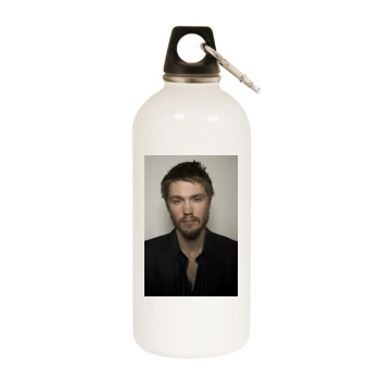 Chad Michael Murray White Water Bottle With Carabiner